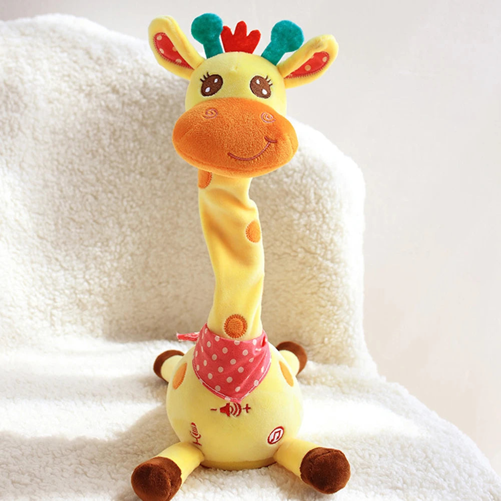 Sprachwiederholende Giraffe – Weiches Kuscheltier mit Musik & Bewegung