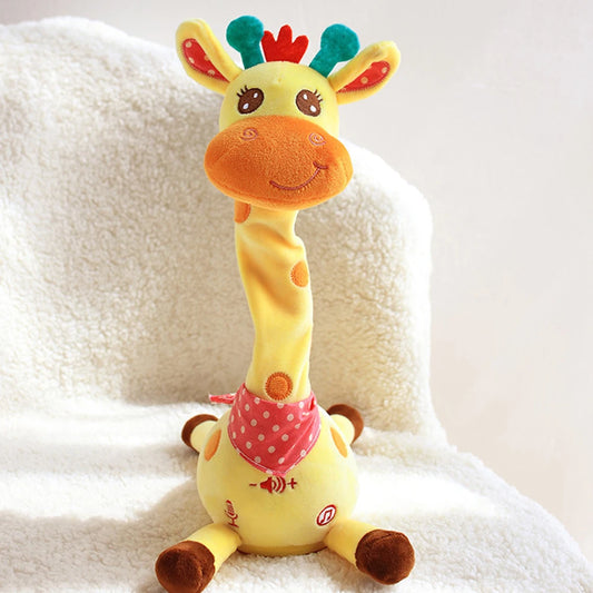 Sprachwiederholende Giraffe – Weiches Kuscheltier mit Musik & Bewegung