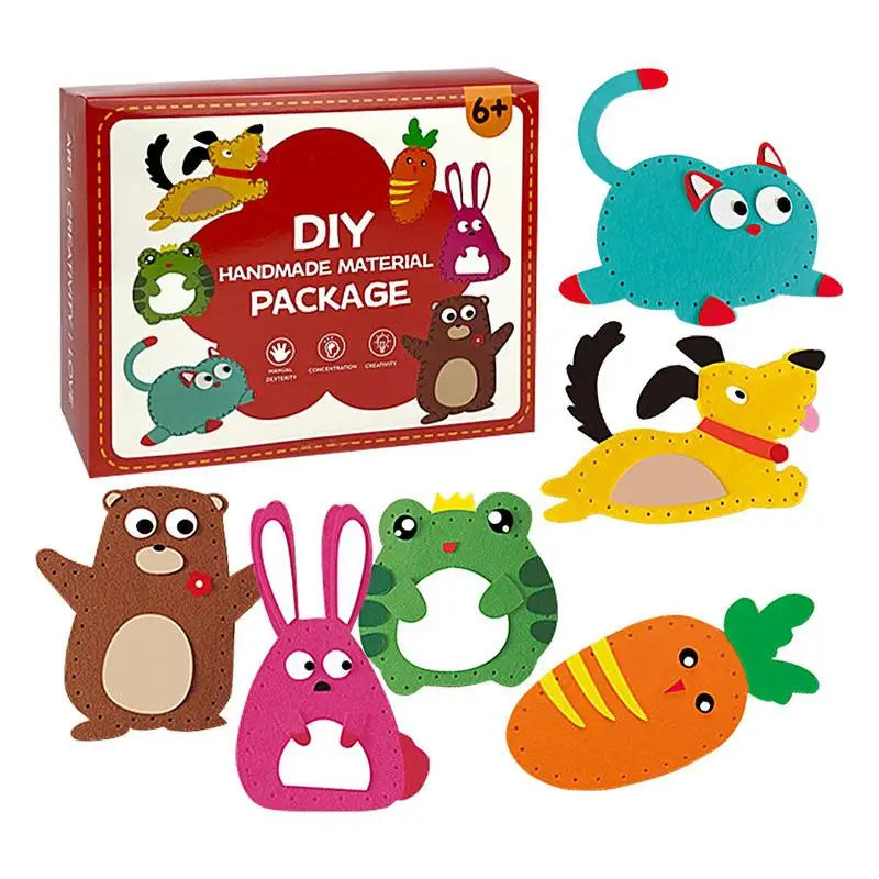 DIY Nähset für Kinder – 6 süße Filz-Tierpuppen