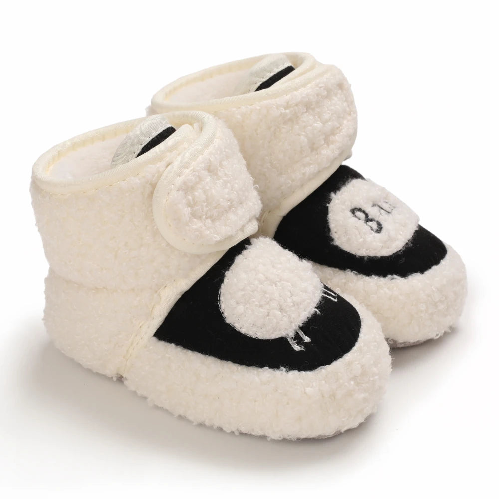 Winter Baby Schuhe mit Fleece – Warm, Weich & Rutschfest Schwarz🖤