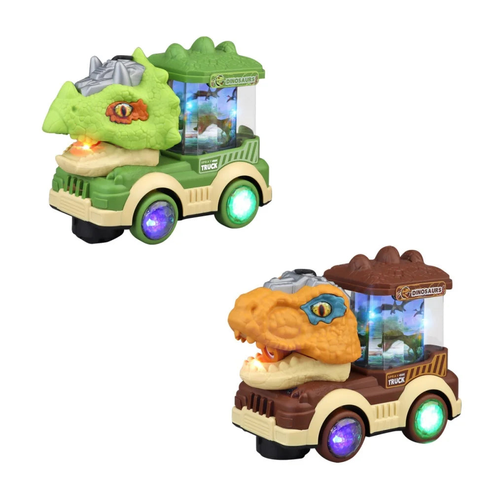 Elektrischer Dino-Truck mit Licht, Sound & Nebel