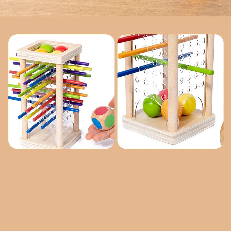 Holz Balancier-Stäbchenspiel – Konzentration & Spaß für Kinder