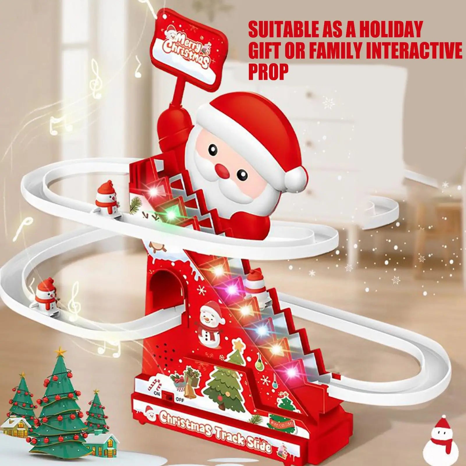 Magischer Schneemann-Coaster mit Licht & Musik – Xmas Spielspaß