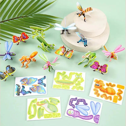 25 Stück Lustige Insekten Puzzles – Spaß & Lernen für Kinder