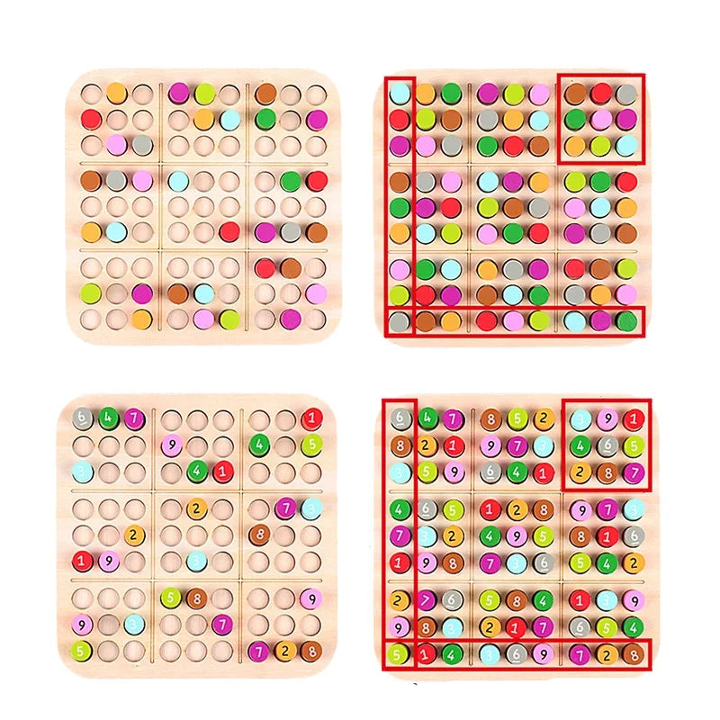 Holz Sudoku Puzzle – Fördert Denken, Konzentration & Kreativität