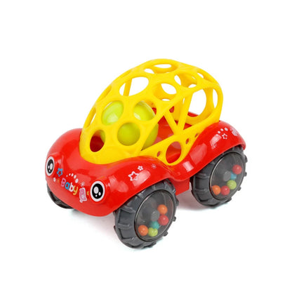 Weiche Silikonautos für Babys – Lernen & Spielen mit Spaß Rot