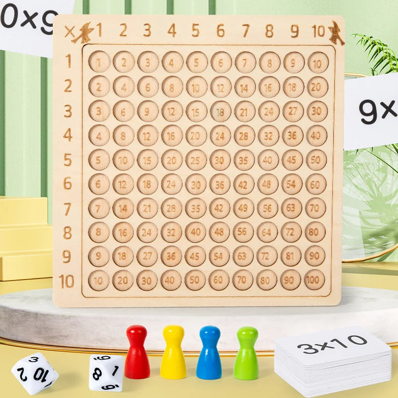 Montessori Holz-Multiplikationstafel – Lernen mit Spaß & Logik!