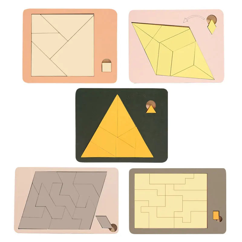 Intelligentes Holzpuzzle für Kinder – Logisches Denken leicht gemacht