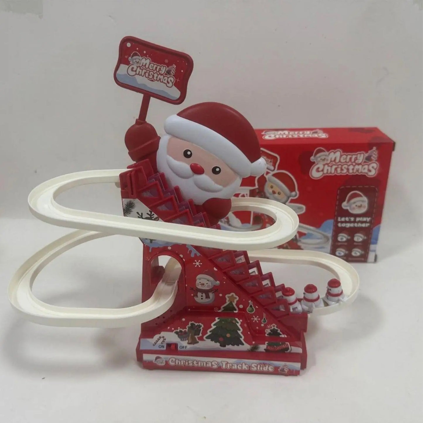 Magischer Schneemann-Coaster mit Licht & Musik – Xmas Spielspaß