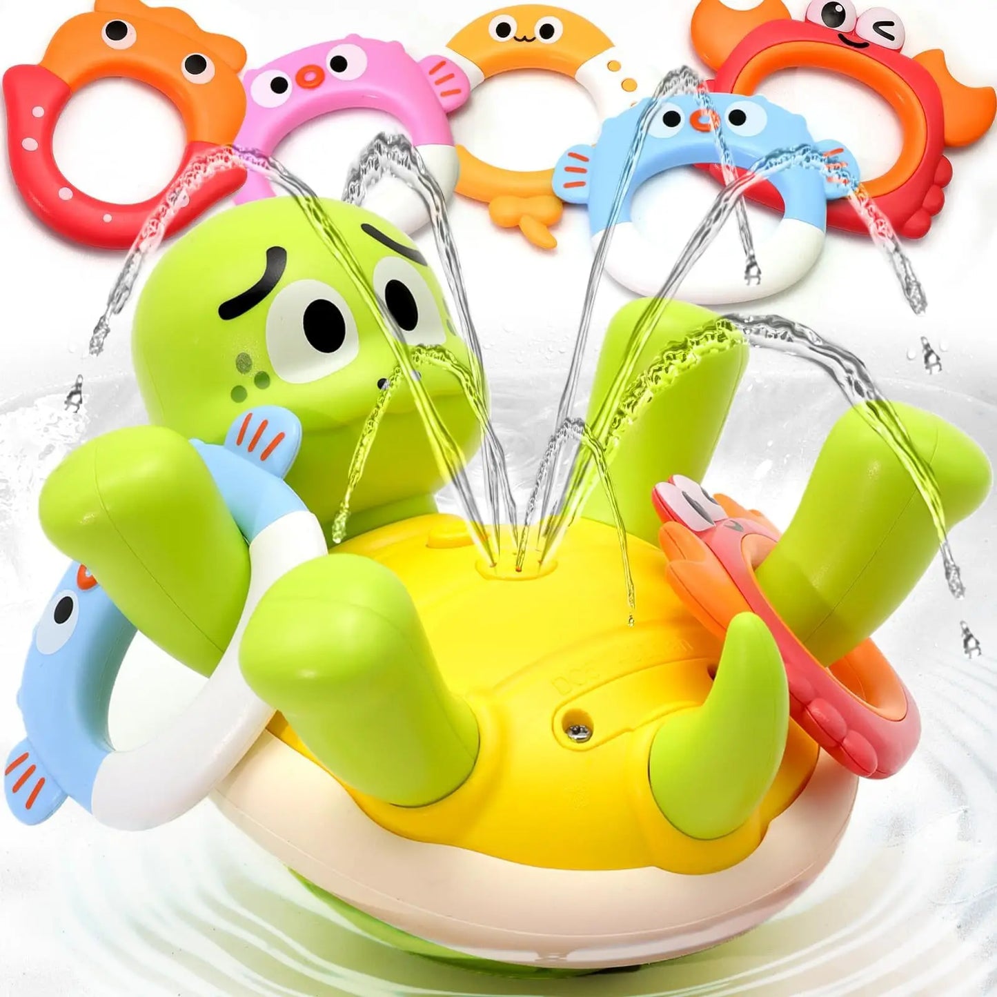 Wiederaufladbar Schildkröte Bad Spielzeug– Wasserfontäne & Spielspaß für Kinder