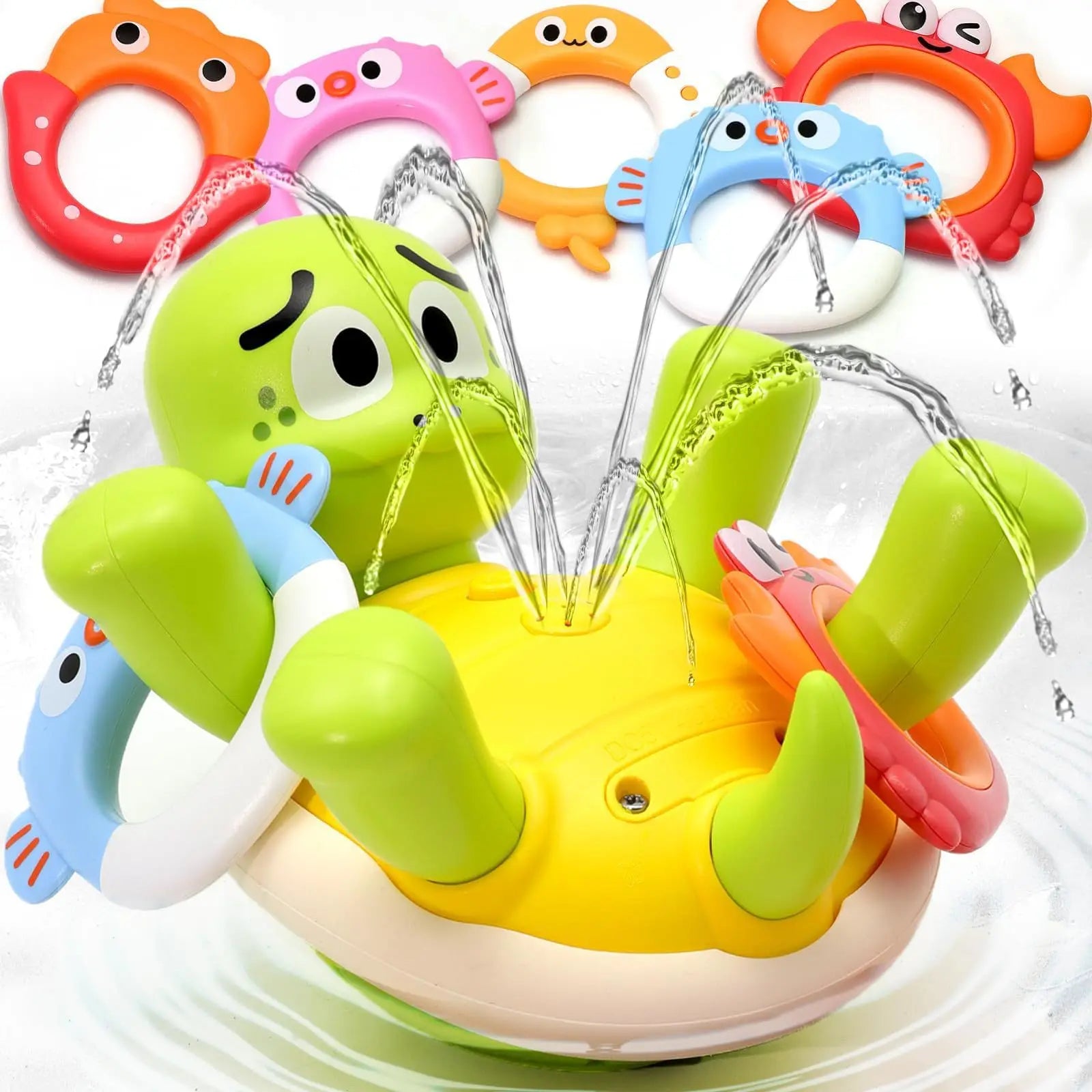 Wiederaufladbar Schildkröte Bad Spielzeug– Wasserfontäne & Spielspaß für Kinder