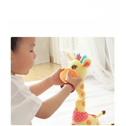 Sprachwiederholende Giraffe – Weiches Kuscheltier mit Musik & Bewegung