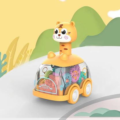 Drücken Gear Auto – Lustiges Lernauto mit Tierdesign & Rückziehmotor