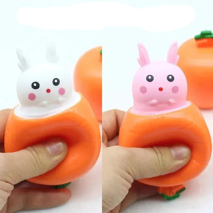 Squishy Karottenhasen – Stress wegdrücken, Spaß erleben! (2 Stück)