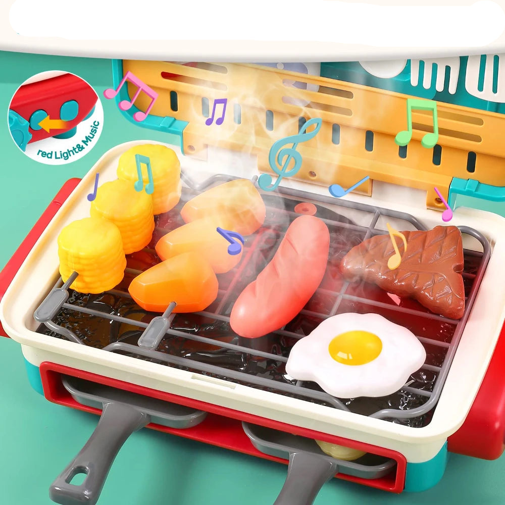 BBQ Kinderküche mit Farbeffekt & Musik – Spaß beim Kochen