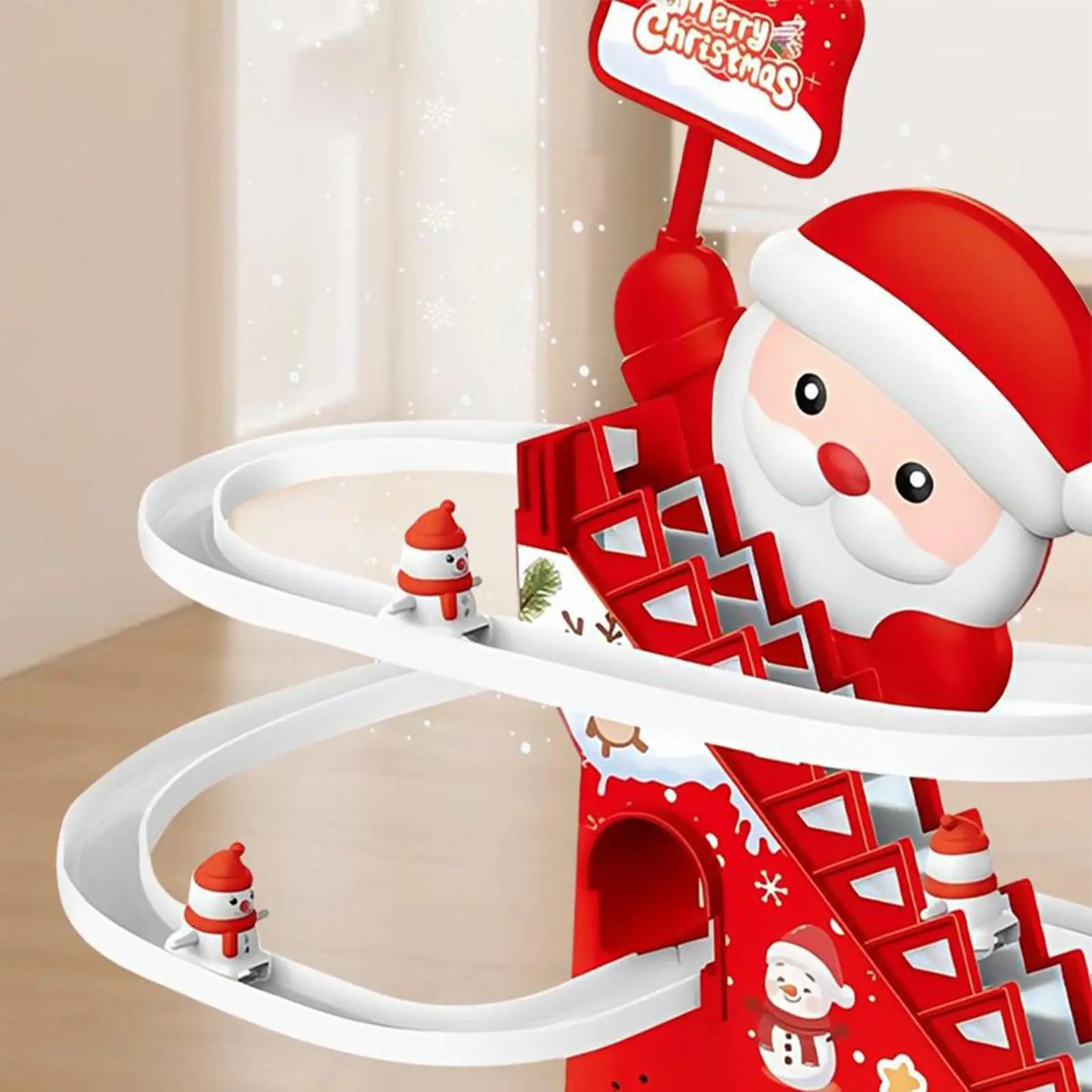 Magischer Schneemann-Coaster mit Licht & Musik – Xmas Spielspaß
