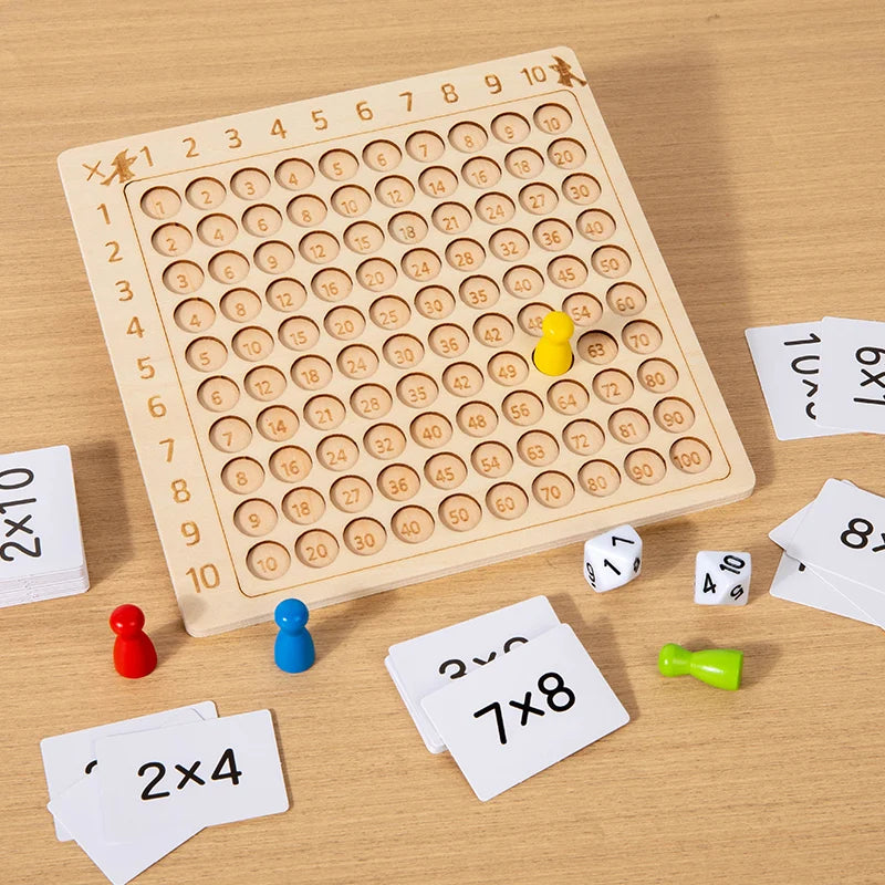 Montessori Holz-Multiplikationstafel – Lernen mit Spaß & Logik!