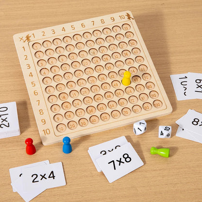 Montessori Holz-Multiplikationstafel – Lernen mit Spaß & Logik!