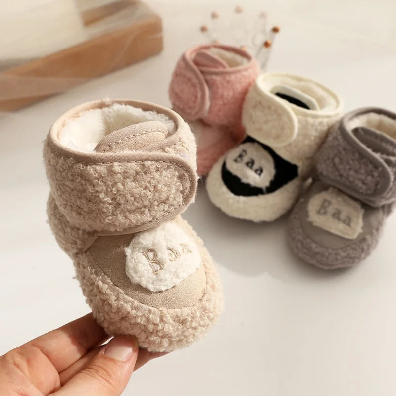 Winter Baby Schuhe mit Fleece – Warm, Weich & Rutschfest