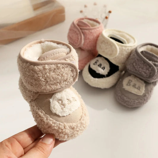 Winter Baby Schuhe mit Fleece – Warm, Weich & Rutschfest