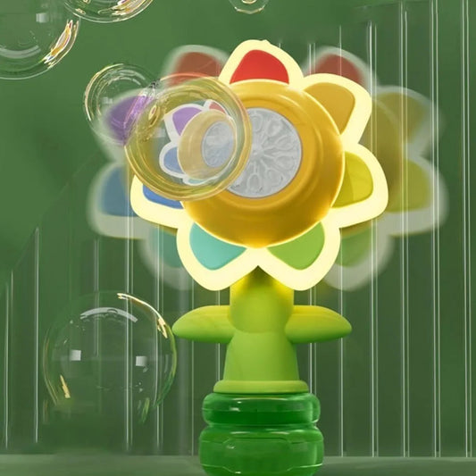 Tanzende Blubberblume mit Licht & Seifenblasen
