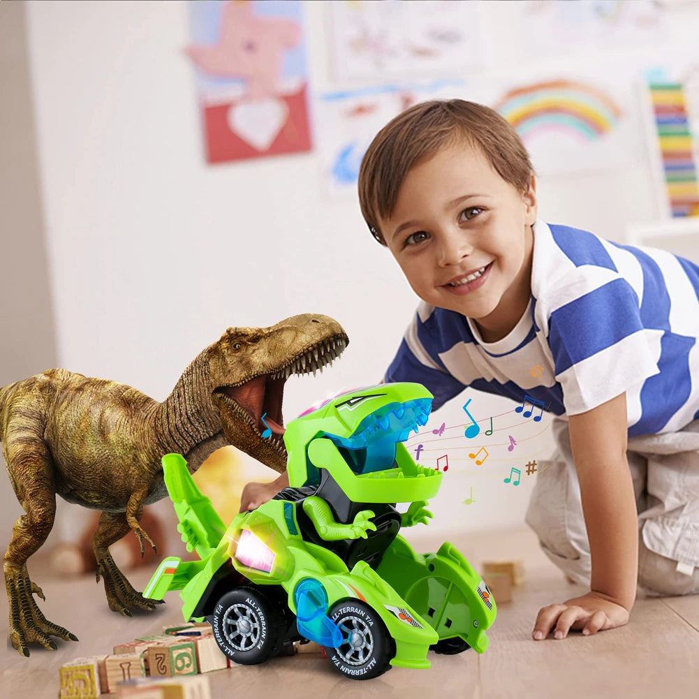 2-in-1 Dino Auto – Verwandelt sich automatisch in einen Roboter!