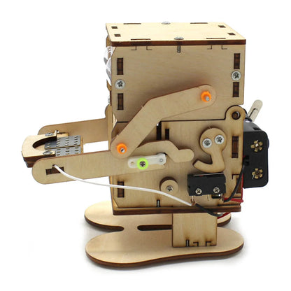 DIY Roboter Bausatz für Kinder – STEM Lernspielzeug aus Holz