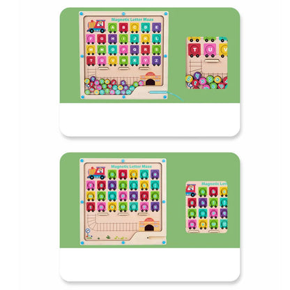 Montessori Magnet-Labyrinth – Spielerisch Buchstaben lernen!