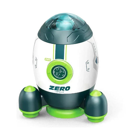 3-in-1 Weltraum Raketen-Spielset mit Astronaut Grüne Rakete