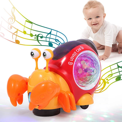 Krabbelnde Krabbe mit Musik & LED – Spaß für kleine Entdecker!