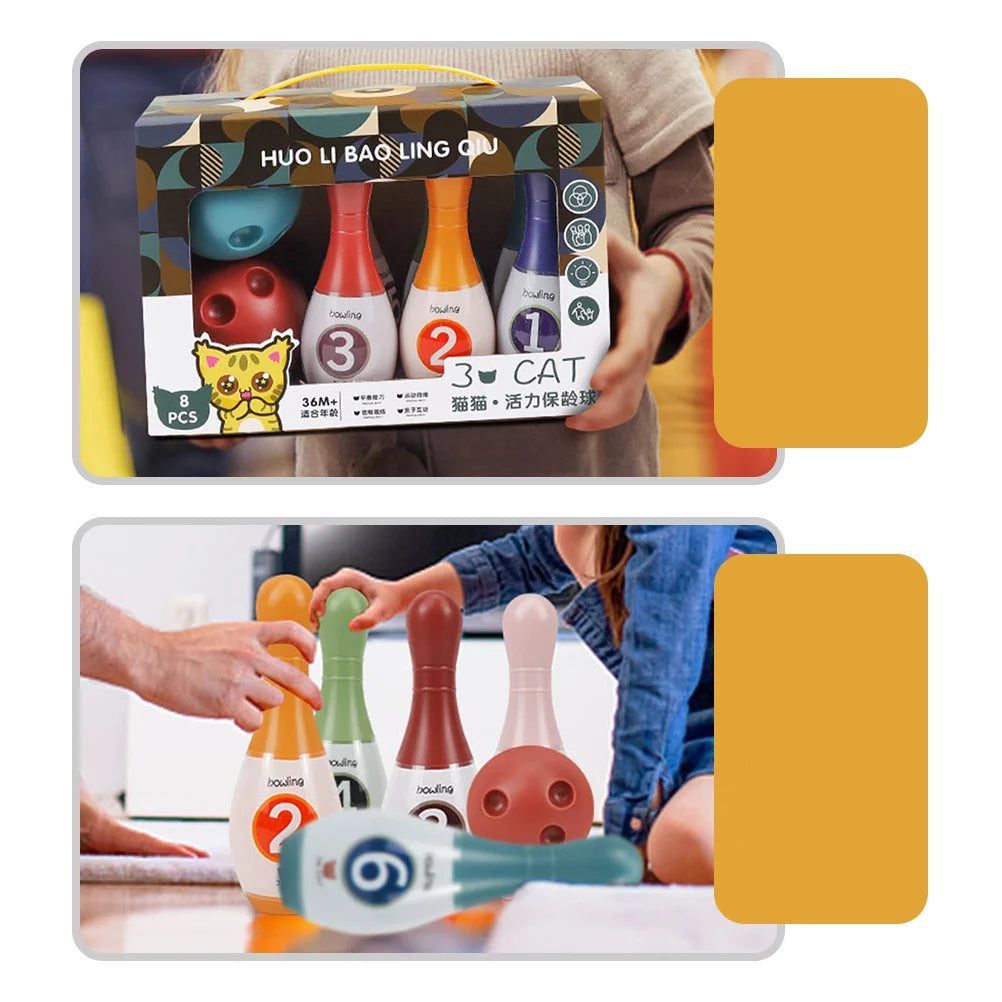 Buntes Kinder Bowling Set – Innenbereich & Im Freien Spielspaß für Kinder