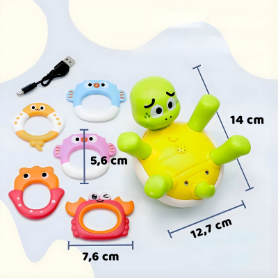 Wiederaufladbar Schildkröte Bad Spielzeug– Wasserfontäne & Spielspaß für Kinder