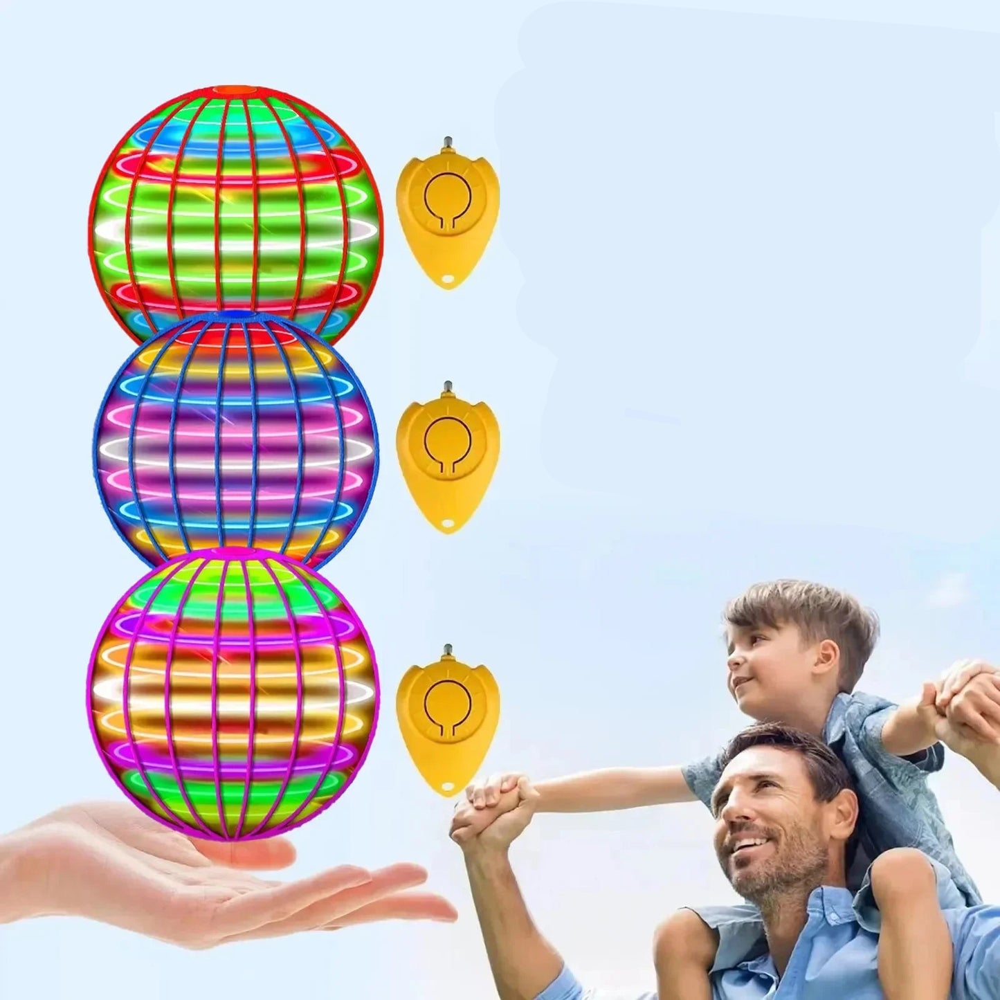 Magischer LED Fliegen Ball – Schweben, Werfen & Staunen