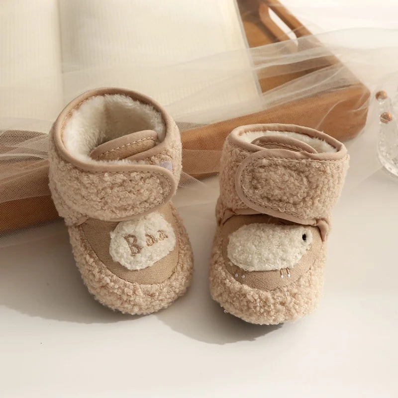 Winter Baby Schuhe mit Fleece – Warm, Weich & Rutschfest