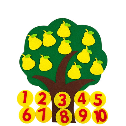 Montessori Filz-Puzzle Fruchtbaum– Kreatives Lernen & Spaß Birne
