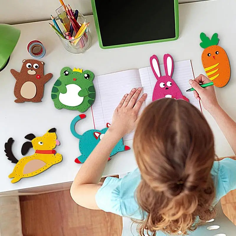 DIY Nähset für Kinder – 6 süße Filz-Tierpuppen
