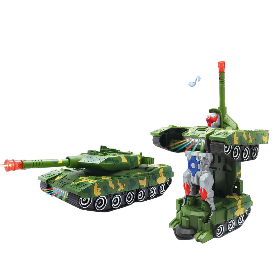 2-in-1 Transformations-Auto mit Licht & Musik – Roboter Spielzeug