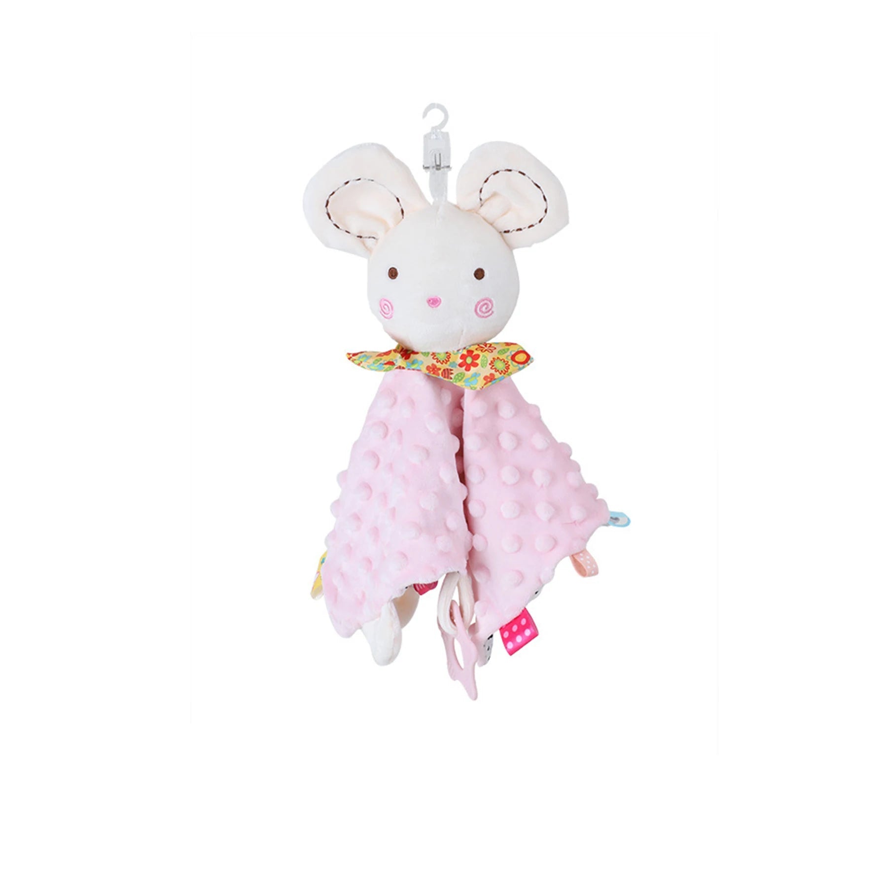 Kuscheliges Baby Schnuffeltuch – sanfter Schlafbegleiter Rosa Maus