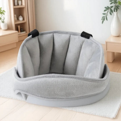 STONEGO Baby Kopfstütze – Sicher & bequem schlafen im Auto Grau