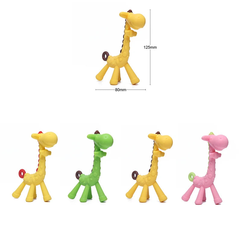 MAMIJOY Giraffe Beißring – Sanfte Zahnreizung für glückliche Babys