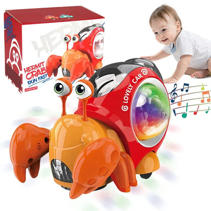 Krabbelnde Krabbe mit Musik & LED – Spaß für kleine Entdecker!