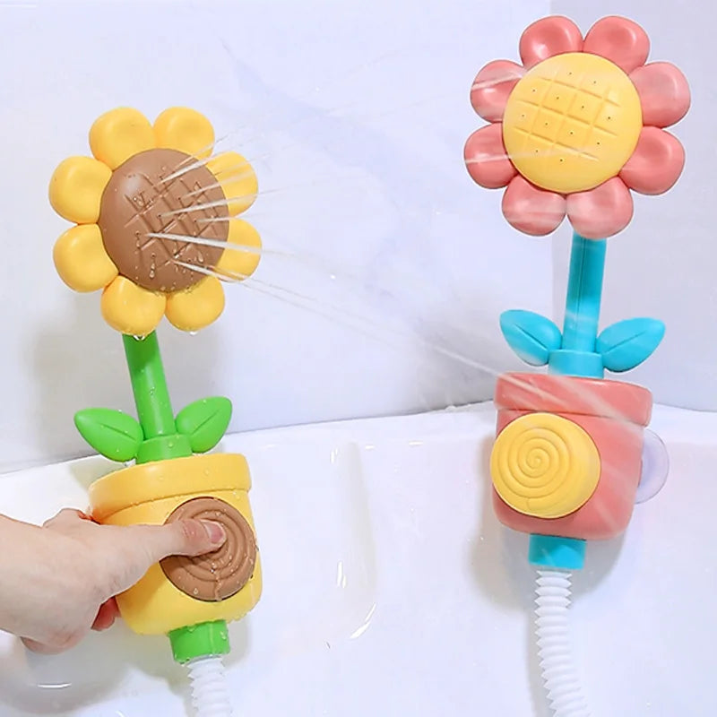 Baby Duschspielzeug Sonnenblume – Wassersprinkler & Badekugel