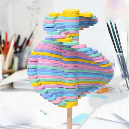 Holz Zauberstab Spiral Lollipop – Anti Stress Fidget für Groß & Klein