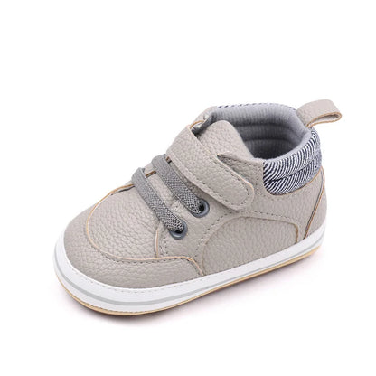 Weiche Baby Prewalker Sneaker für sichere Laufanfänge Grau
