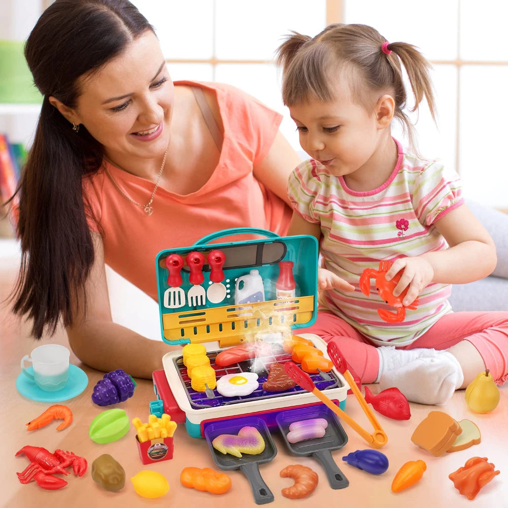 BBQ Kinderküche mit Farbeffekt & Musik – Spaß beim Kochen