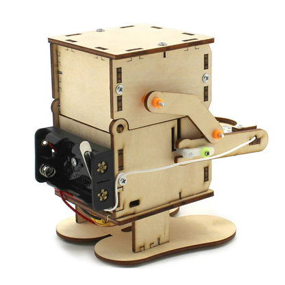 DIY Roboter Bausatz für Kinder – STEM Lernspielzeug aus Holz