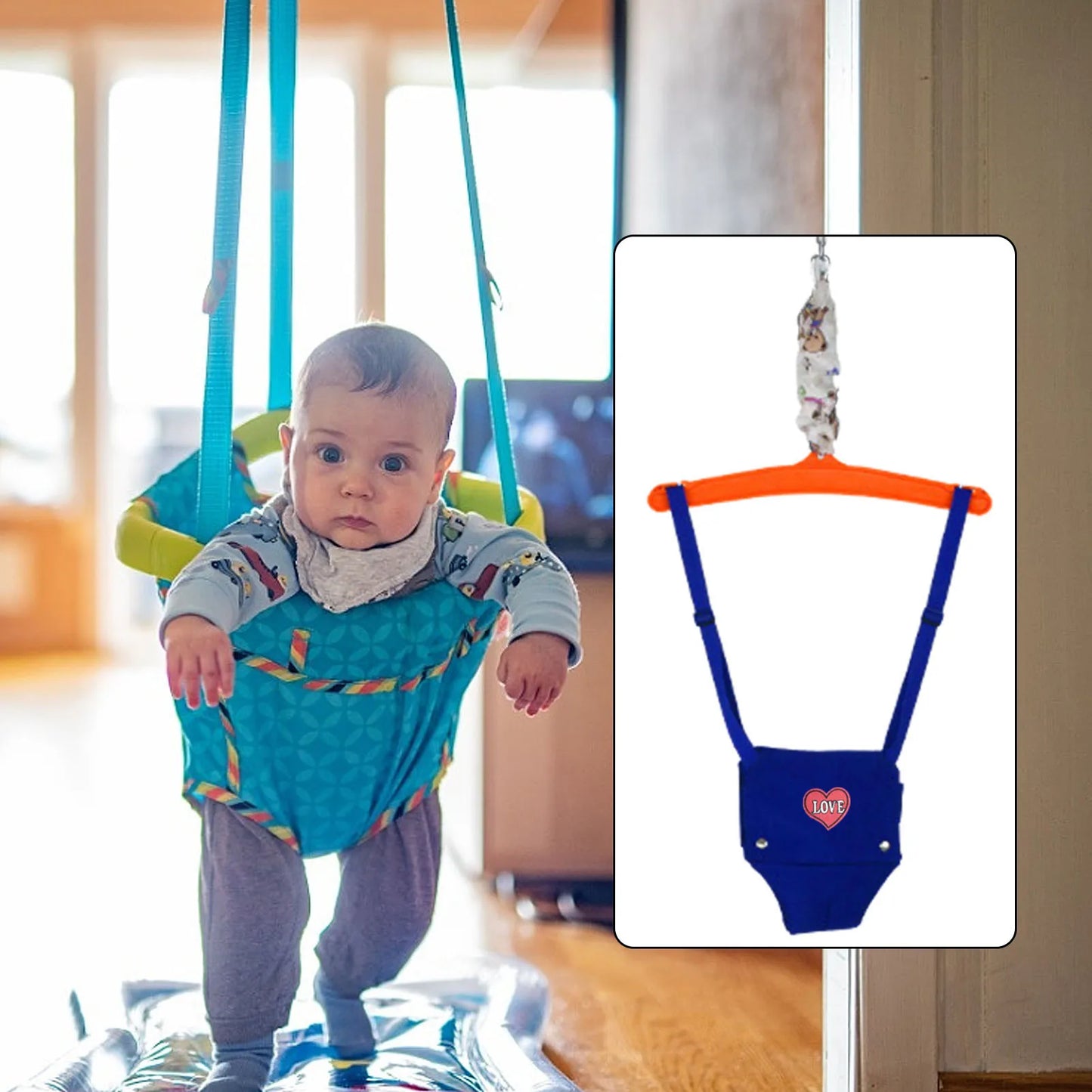 Baby Tür Jumper – Sicherer Hüpfspaß & Bewegung fürs Glück!