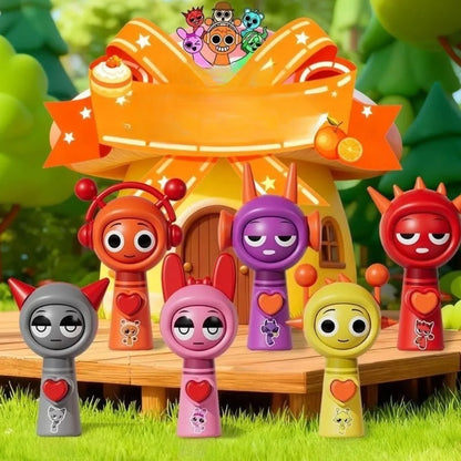 Sprunki Sammelfiguren-Satz – Gesichtsveränderungs-Minispielzeug für Fans
