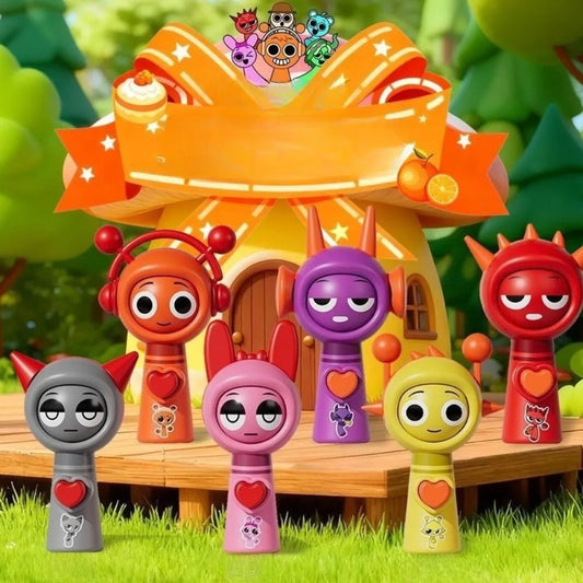 Sprunki Sammelfiguren-Satz – Gesichtsveränderungs-Minispielzeug für Fans