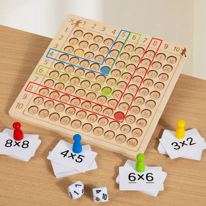Montessori Holz-Multiplikationstafel – Lernen mit Spaß & Logik!